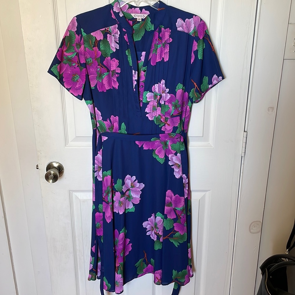 Nanette Lepore floral short sleeve dress - like new!